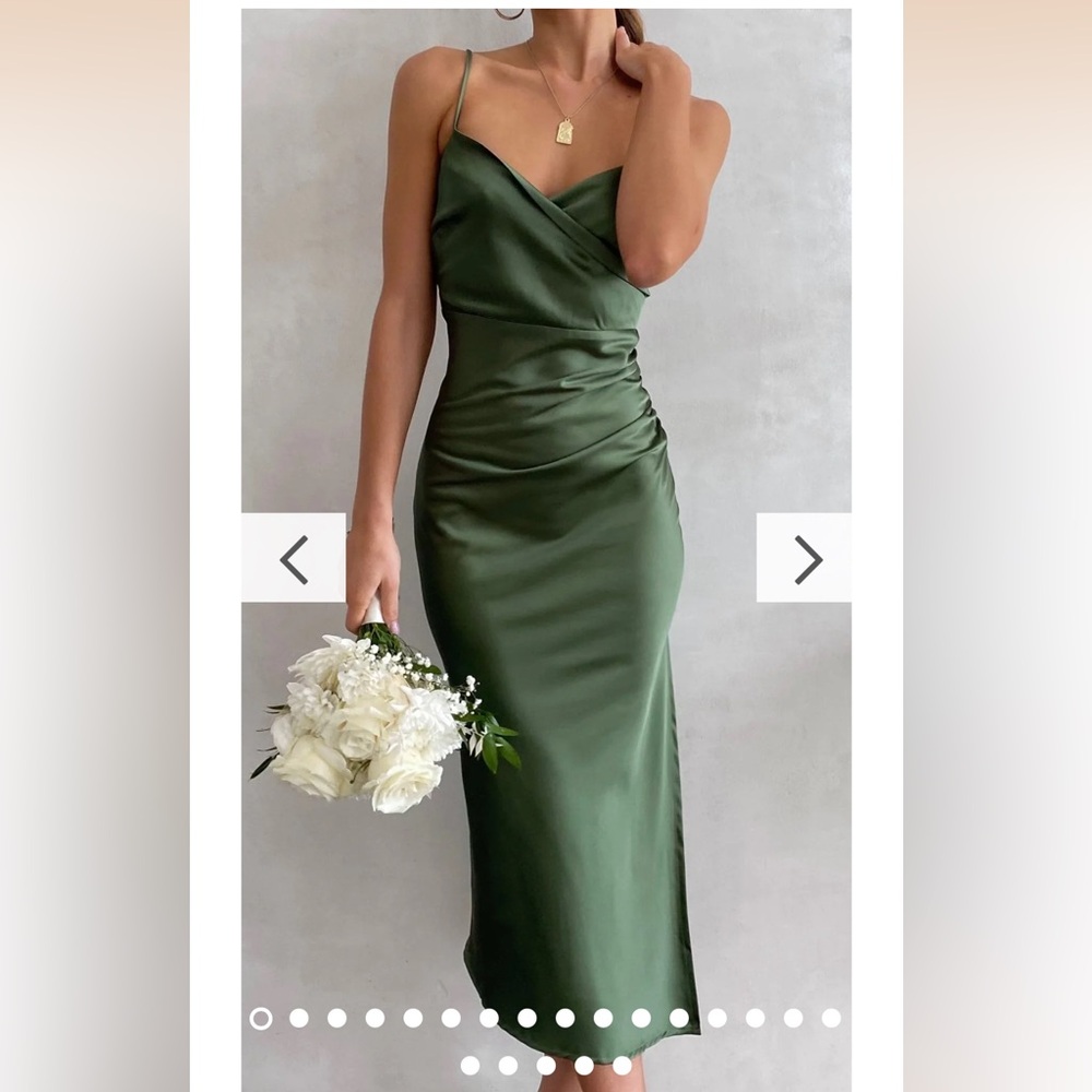 Billy J Boutique Olive Green Dress